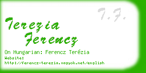 terezia ferencz business card