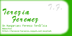 terezia ferencz business card